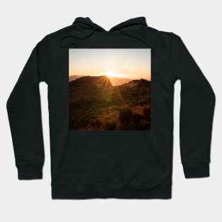 Orange Mountain Cabin During Beautiful Sunset Hoodie